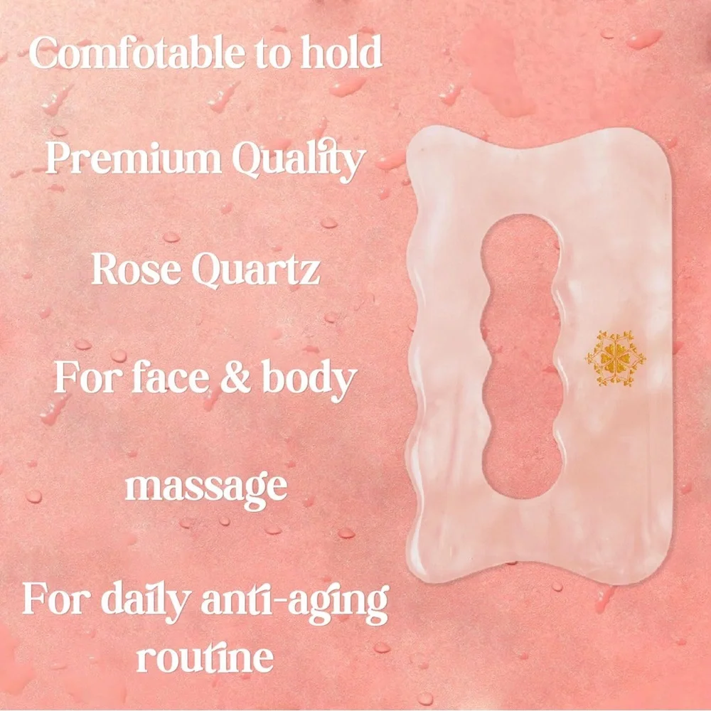 Rose Quartz Massage Tool for Face & Body from Nature to You